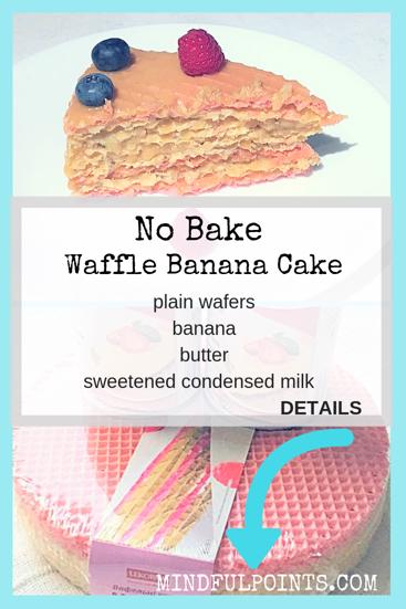 No Bake Waffle Banana Cake | Russian Waffle Cake | Dulce de Leche Waffle Cake | Easy Cake Recipe | mindfulpoints.com
