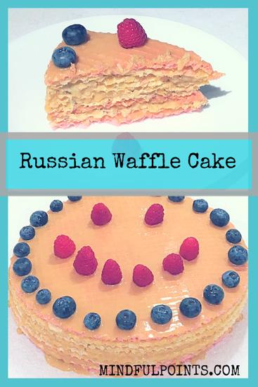 No Bake Waffle Banana Cake | Russian Waffle Cake | Dulce de Leche Waffle Cake | Easy Cake Recipe | mindfulpoints.com