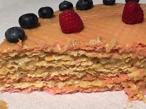 No Bake Waffle Banana Cake | Russian Waffle Cake | Dulce de Leche Waffle Cake | Easy Cake Recipe | mindfulpoints.com